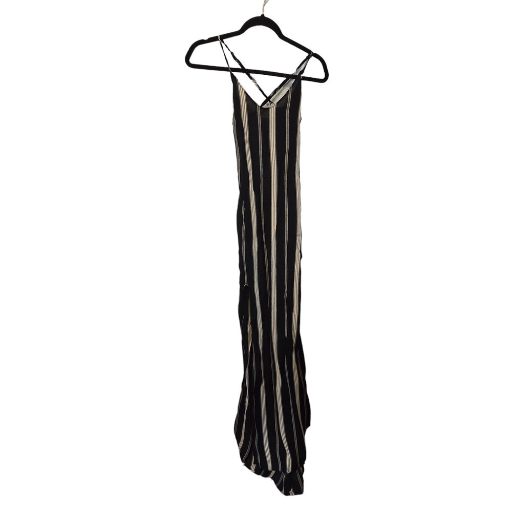 Reformation Sparrow black striped low back dress size xxs - Picture 2 of 8